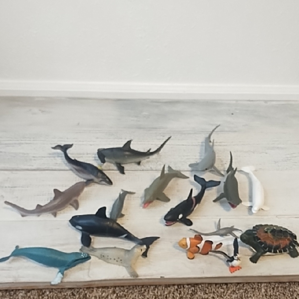 Source Unknown Ocean Animal Figurine Collection